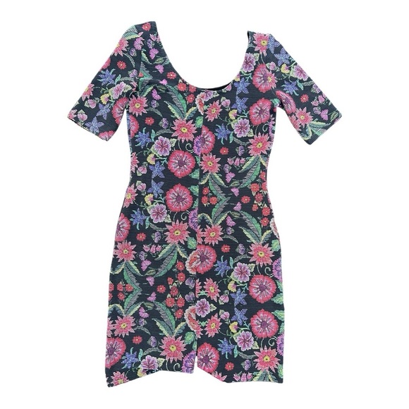 Desigual Multicolor Floral Mini Dress Size M - Picture 2 of 4